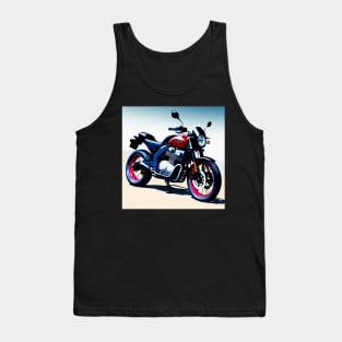 Vintage Sportbike Motorcycle Art Tank Top